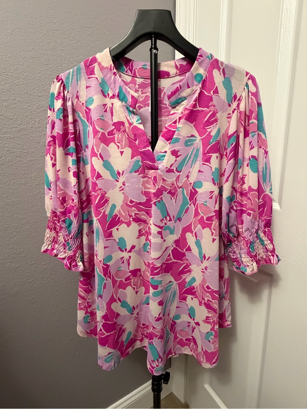 Dear Scarlett Smocked Sleeve Top